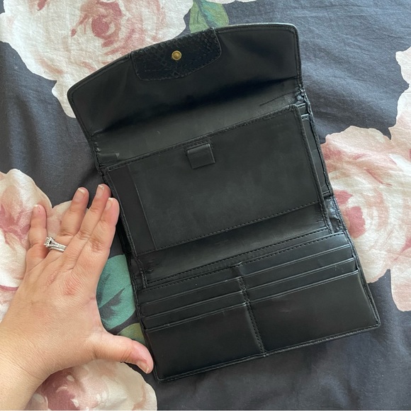 Black Coach Wallet with Gold Detail - Picture 4 of 6